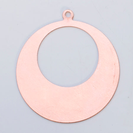 Copper 24GA round cutout with 1 5/8" outer diameter and 7/8" inner diameter pack of 6 pieces for plumbing and HVAC applications
