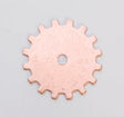 Copper 24GA 3/4 inch solid gear component pack of six for electrical and hardware projects