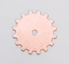 Copper 24GA 3/4 inch solid gear component pack of six for electrical and hardware projects