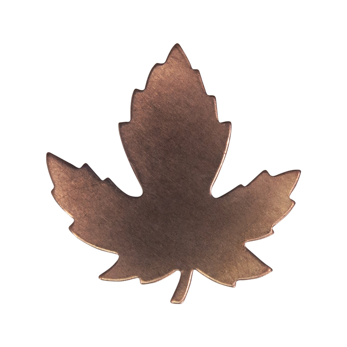 6/Pk of 24 Gauge Copper Maple Leaves - 29 MM Charm Blanks