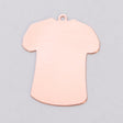 Large T-shirt shaped copper charm 24-gauge with built-in ring for jewelry making COPPER 24GA