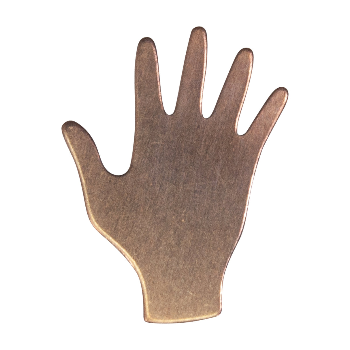 6/Pk of 24 Gauge Copper Hands - 3/4" x 7/8" Charm Blanks