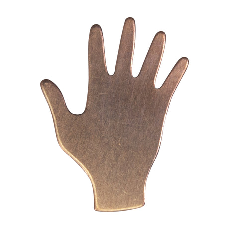 6/Pk of 24 Gauge Copper Hands - 3/4" x 7/8" Charm Blanks