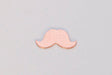 Copper 24ga small mustache charm 12.5mm x 6mm for jewelry making