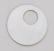 Nickel Silver 24GA oval washer with 7/8" and 5/16" inner diameters, corrosion-resistant finish