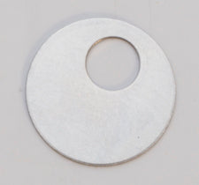 Nickel Silver 24GA oval washer with 7/8" and 5/16" inner diameters, corrosion-resistant finish