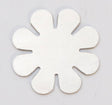 Nickel Silver 24GA 8-petal flower metal jewelry component pack of 6