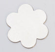 Nickel silver 24ga 7/8 inch six-petal flower jewelry findings pack of six