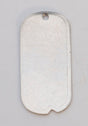Nickel Silver 24GA dog tag 1 5/8"x1" with hole pack of 6 for engraving and identification