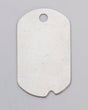 Nickel Silver 24ga dog tag with hole, 1 1/4 x 11/16 inches, pack of 6