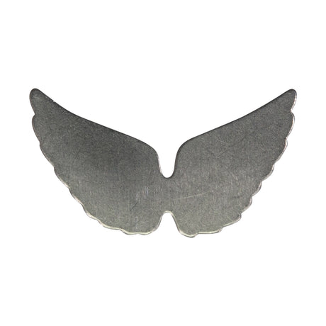 6/Pk of 24 Gauge Nickel Silver Angel Wings - 29 MM x 16 MM Charm Blanks