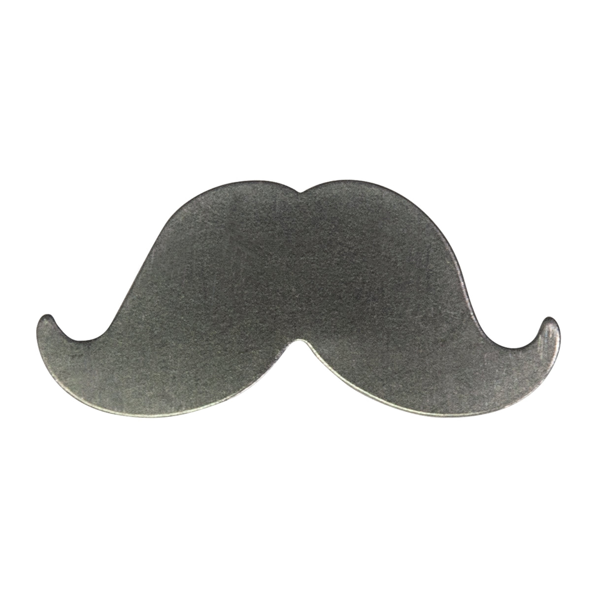 6/Pk of 24 Gauge Nickel Silver Small Mustaches - 12.5 MM x 6 MM Charm Blanks