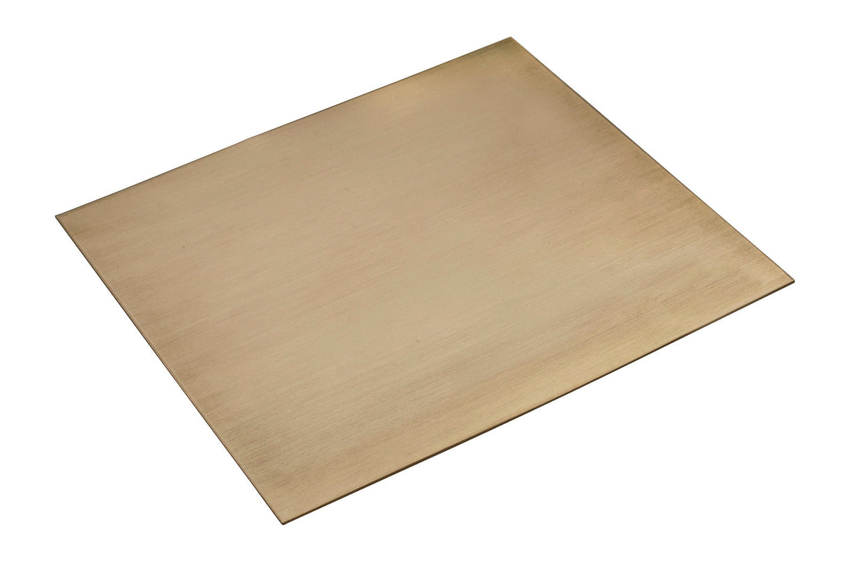 6" x 6" red brass sheet 28 gauge metal craft material