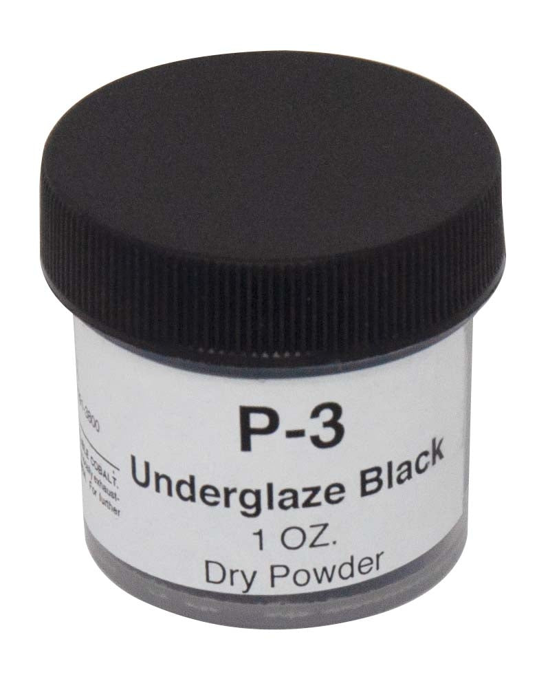 Thompson Lead-Free Underglaze Black P-3 1oz