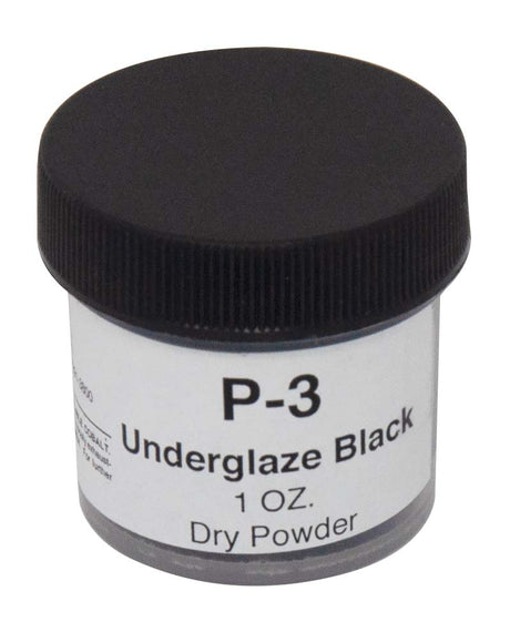 Thompson Lead-Free Underglaze Black P-3 1oz