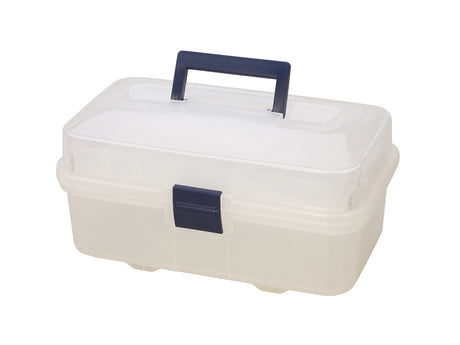 Clear Plastic Storage Box w/ Compartments