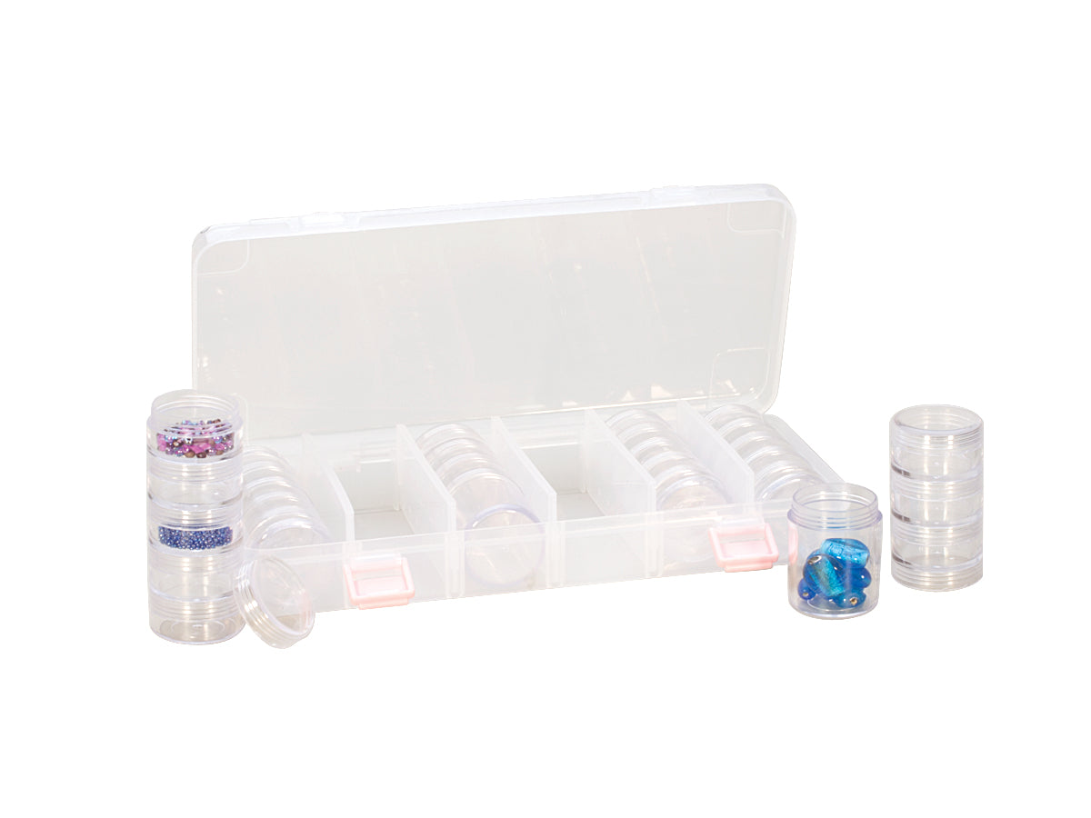 28-in-1 Plastic Storage Containers with Snapping Lid