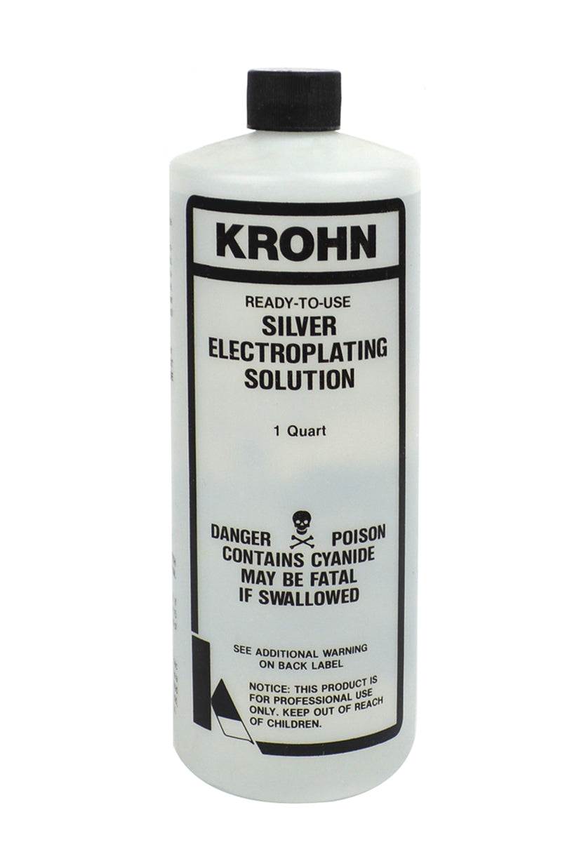 Silvering Solution Silver Electroplating Solution - 1 Quart for Bright Silver Finish – PMC ...