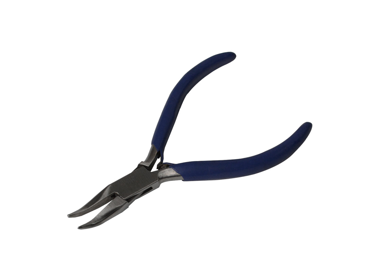 5-1/4" Bent Chain Nose Pliers w/ V-Spring