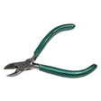 5-1/4 inch extra heavy side cutter pliers with green handles and V-spring for jewelry making