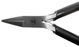 Slim 4-1/2" Flat Nose Pliers - Black