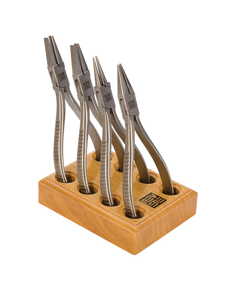 4-Piece Revere Plier Set w/ Wooden Stand