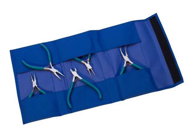 5 Piece Teal Slimline Plier Set