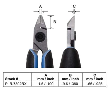 Lindstrom Stubby Angled Flat Nose Pliers