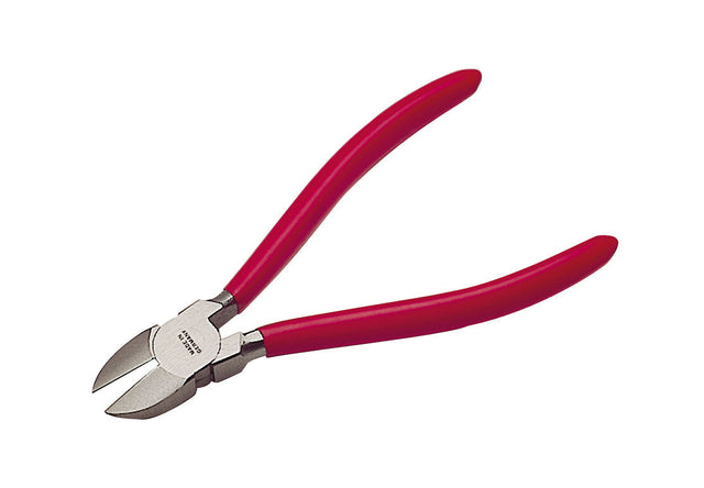 5-inch hard wire semi-flush side cutters with red ergonomic handles and lap-joint design