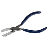 6-1/2 inch Nylon Jaw Tube Holding Pliers with blue handles and non-marring nylon jaws for secure tube grip