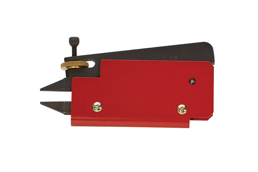 Red and black gemsetting pliers for precise stone setting with parallel motion and ergonomic design.