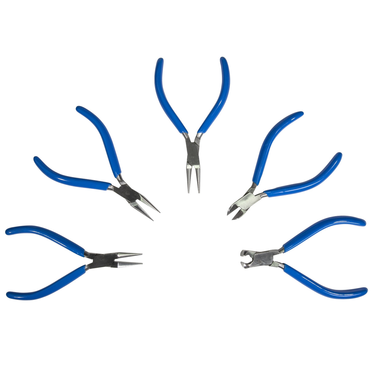 5-1/2" 5 Piece Economy Plier Set