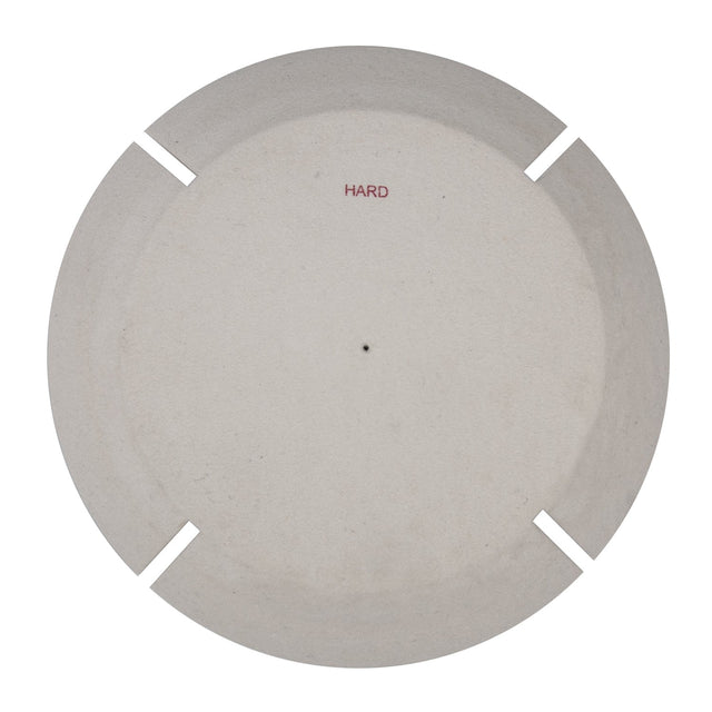 Split Lap Buff Rock Hard 8 inch polishing pad for metal finishing with treated felt and rock hard construction.