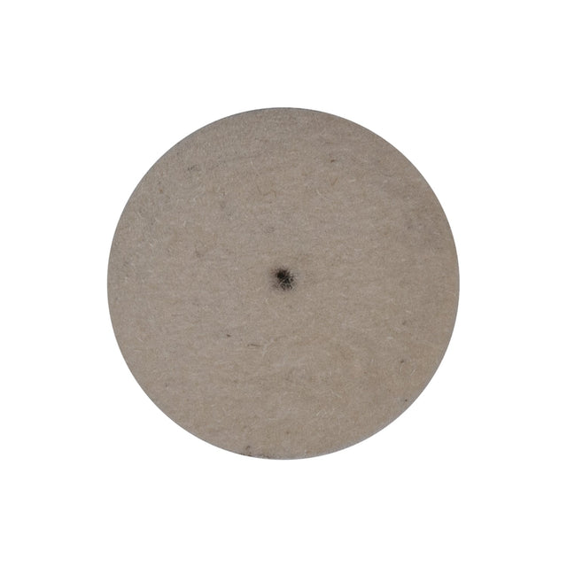 Knife Edge Felt Wheel polishing and finishing tool with dense felt surface and central mounting hole