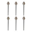 Set of 6 mounted felt buff round taper polishing tools for rotary work