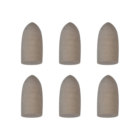 6 pack of pointed felt cones for polishing 1/2 inch by 1 inch, suitable for hard-to-reach surfaces