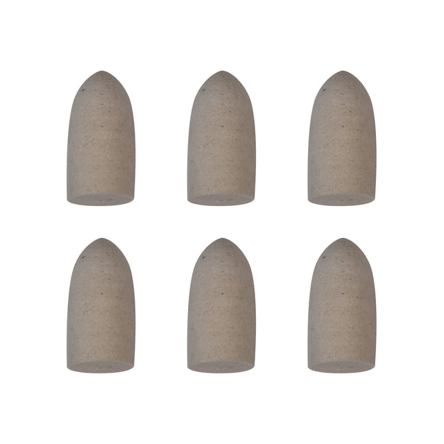 6 pack of pointed felt cones for polishing 1/2 inch by 1 inch, suitable for hard-to-reach surfaces
