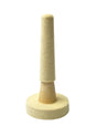 Felt buff for inside rings and bracelets with tapered wood mandrel for precise polishing and high-luster finish