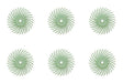 6-Piece Light Green 3M 1 Micron Radial Discs - 3/4"