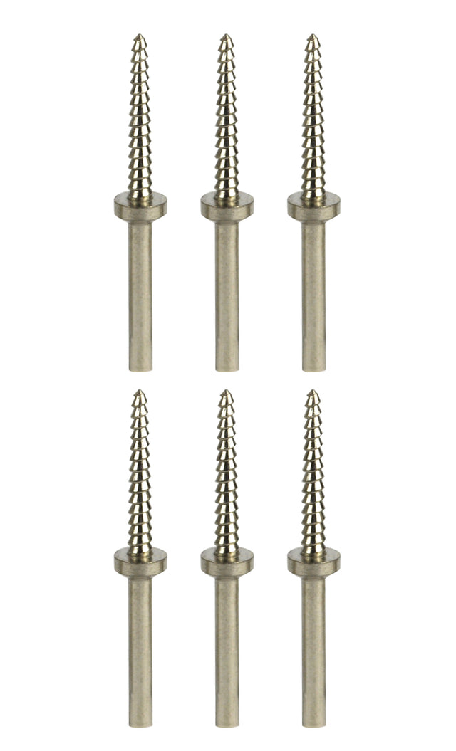 6/Pk Threaded Mini Arbor Mandrels w/ 3/32" Shanks