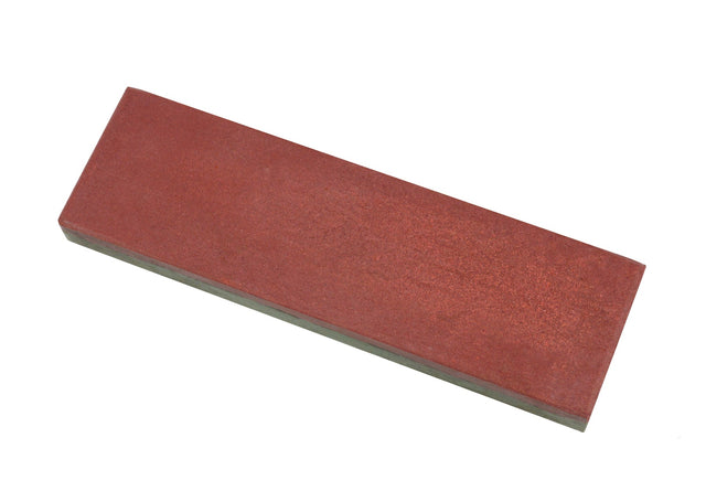RedGreen jewelers polishing stone 5-1/4 x 1-1/2 inch dual-tone abrasive stone