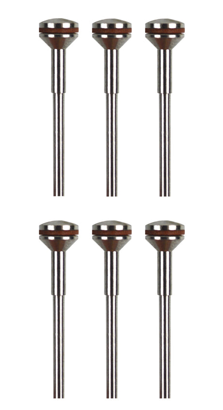 6/Pk of 1/16" Polishing Mandrels with 3/32" Shanks