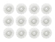 12 Pack 9/16" White 120 Grit 3M Micron Radial Disc Set