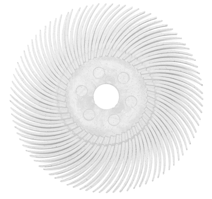 White 3M Micron Radial Disc - 3", 120 Grit