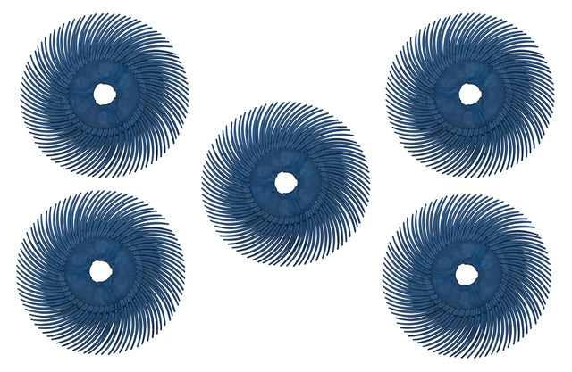 5 Pack of 3" Blue Radial Discs - 400 Grit