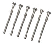 6 Pack of 3/32" Steel Mandrels for Moore Snap-On Discs by PMC Supplies