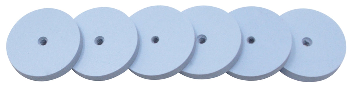 6/Pk Eve Fine Square Edge 17 x 2.5MM Unmounted Silicon Wheels 