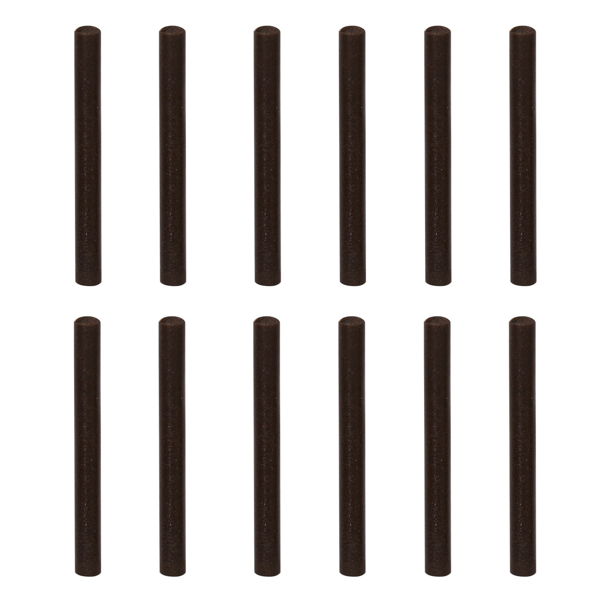 12/Pk Eve 3 MM C/Coarse Synthetic Rubber Polishing Pins - BROWN