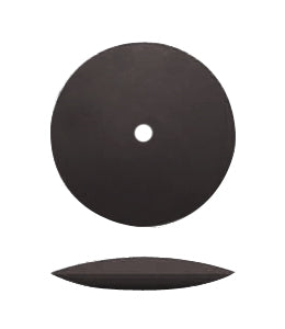 Silicon Polishers Unmounted - Medium (Black) Knife Edge Wheel, Pk/12