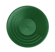 13-1/2 inch green plastic gold pan with triple riffles for improved gold recovery